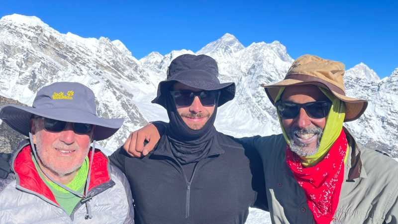 Trekkers on summit of Gokyo Ri | Brad Atwal