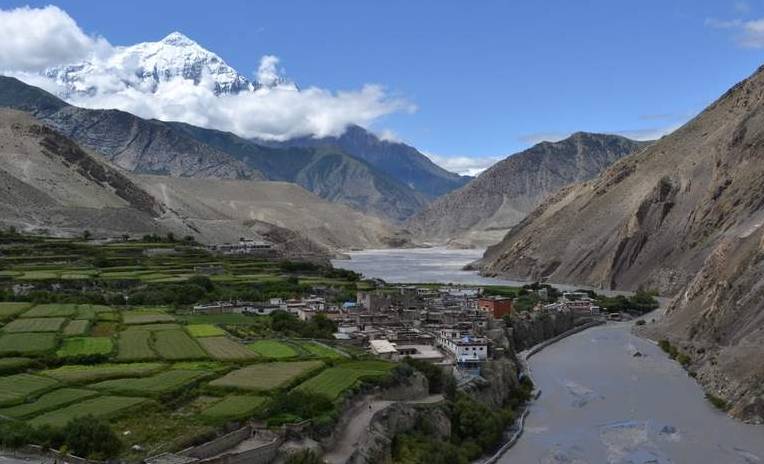 Incredible views of the Kali Gandaki as you make your way into Upper Mustang |  <i>Margie Thomas</i>