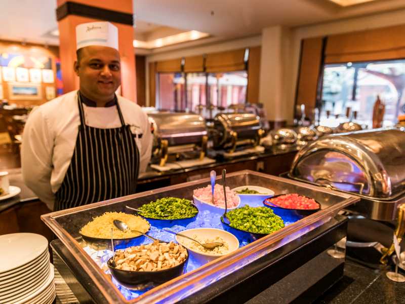 Enjoy the breakfast buffet at the Radisson Hotel, Kathmandu | Lachlan Gardiner