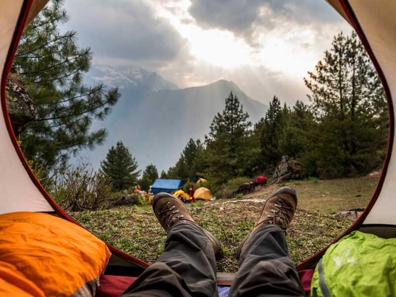 Our camping based treks offer clean, quiet, picturesque campsites | Lachlan Gardiner
