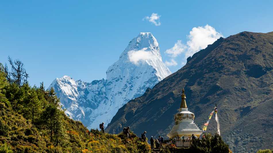 Trekking from Namche Bazaar to Thyangboche in the Everest region | Lachlan Gardiner