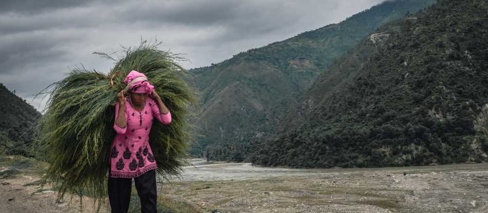 Local Nepali woman going about her daily life | Kelvin Law