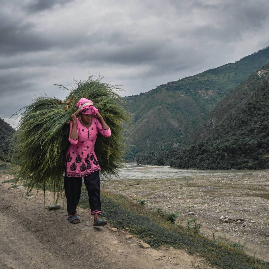 Local Nepali woman going about her daily life | Kelvin Law