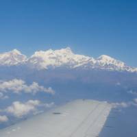 Flying over the stunning Himalayan mountain range |  <i>Erin Williams</i>