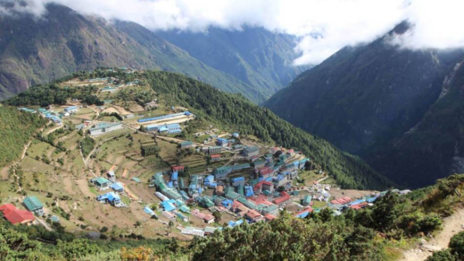 View over Namche Bazaar, Sherpa capital of the world | Laura Watson