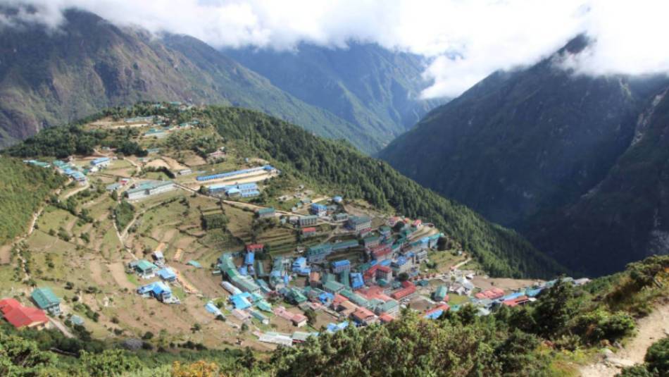 View over Namche Bazaar, Sherpa capital of the world | Laura Watson