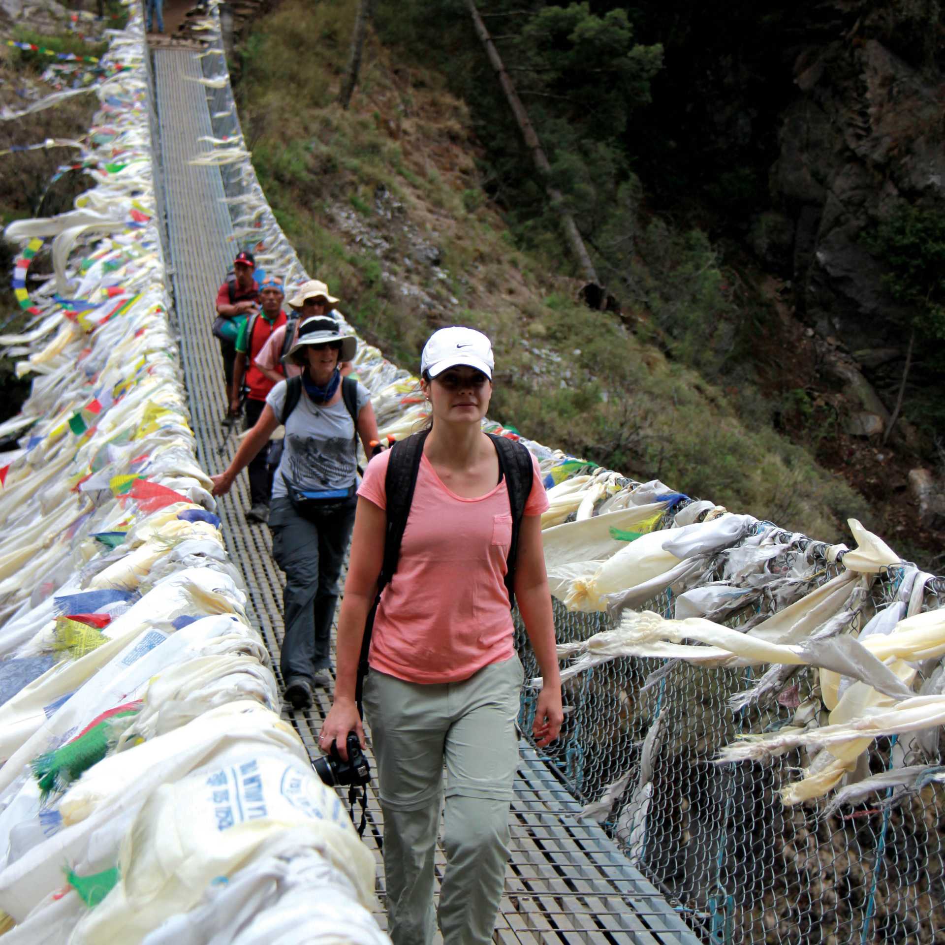 Trekking towards the stunning Namche Bazaar | Michele Eckersley