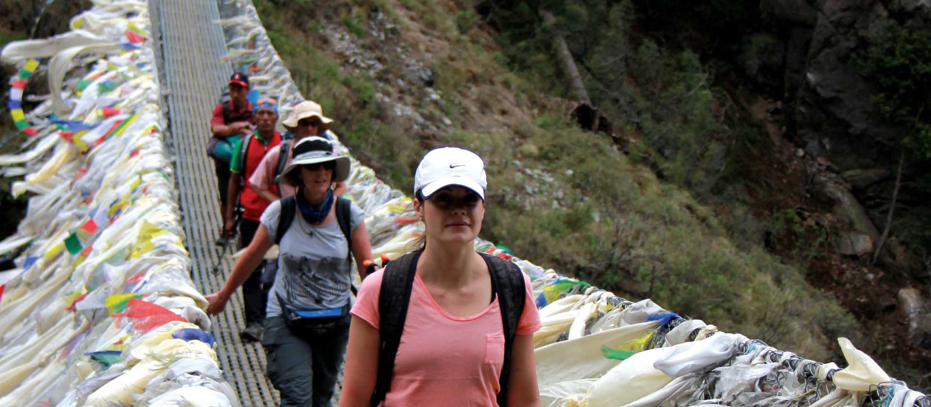 Trekking towards the stunning Namche Bazaar | Michele Eckersley