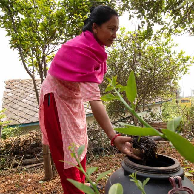 T-HELP will monitor and support each farmer in their startup of vermicomposting and preparation of bio-pesticide | Caroline Mongrain