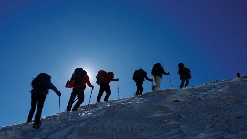 Mountaineers with the summit in reach | Tim Macartney-Snape