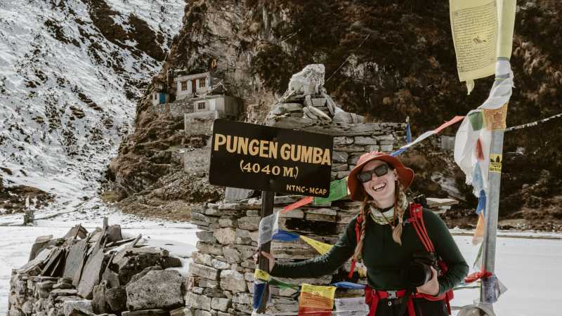 Pungen Gompa Monastery, Manaslu Circuit Trek | Eloise Weston