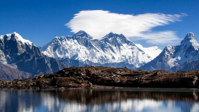 Sacred lake lake at Kongde Ri | Lhakpa Sonam Sherpa