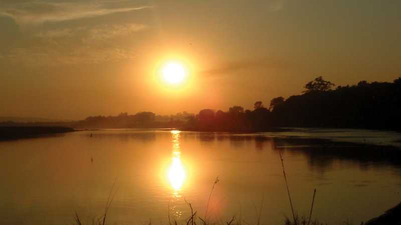 Sunset on the Trishuli River | Kristine Aitchison