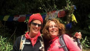 Tadapani Annapurna Nepal,Michele Eckersley Smiles from these happy Annapurna trekkers
