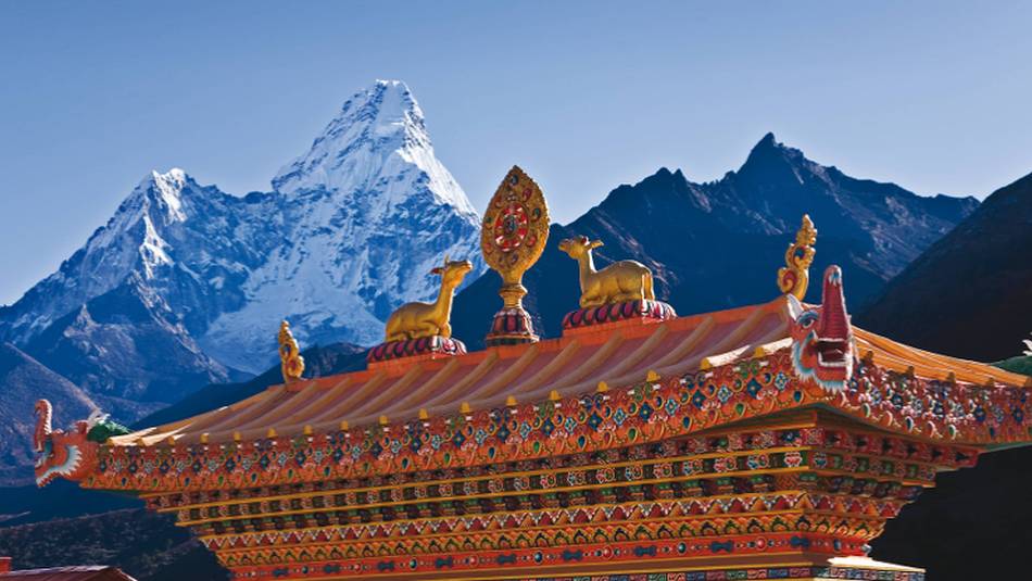 Views of Ama Dablam from Thyangboche Monastery | Peter Walton