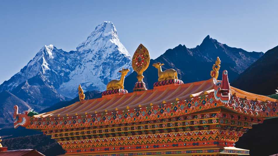 Views of Ama Dablam from Thyangboche Monastery | Peter Walton