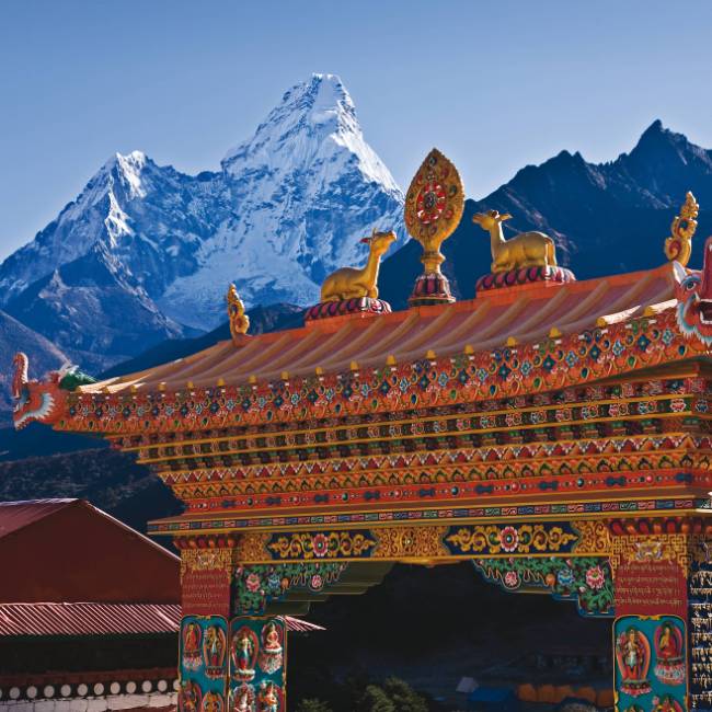 Views of Ama Dablam from Thyangboche Monastery | Peter Walton