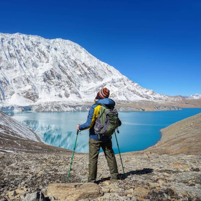 Stunning turquoise waters of Tilicho Lake