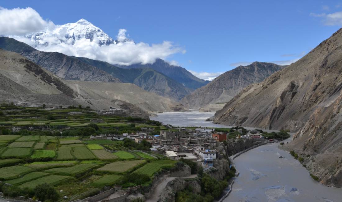 View of the Kali Gandaki river from Kagbeni, gateway to Upper Mustang. |  <i>Margie Thomas</i>
