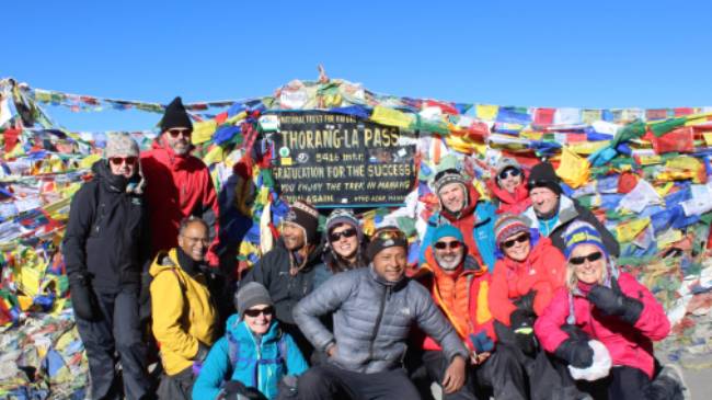Group at the Thorong La (5416m), Annapurna Circuit