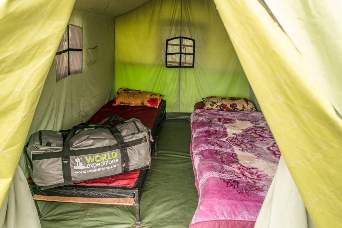 Our tents in the Everest region are warm, spacious and comfortable |  <i>Tim Charody</i>