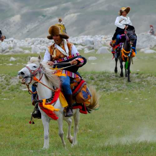 Yartung Horse Festival Kimaling (in festival dress), Mustang Nepal
