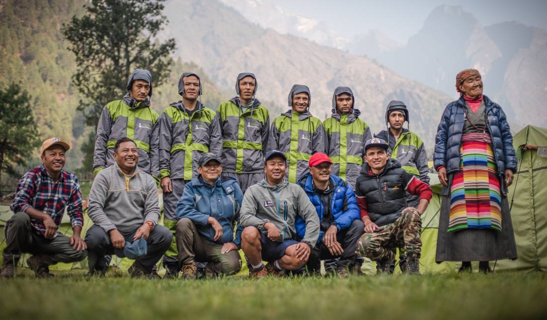 Our crew and the caretaker of the Ghat Eco-Comfort Camp |  <i>Tim Charody</i>