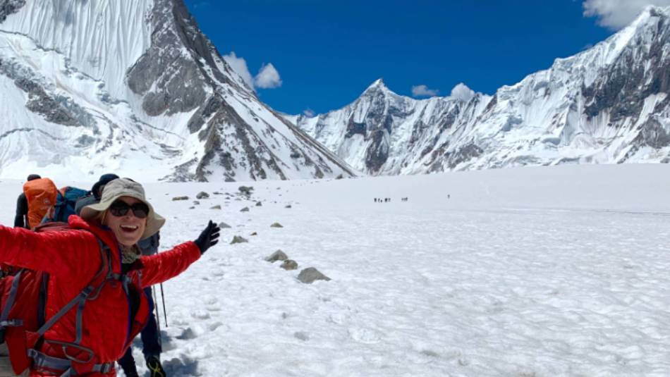 Excited to be on the Vigne Glacier | Soren Kruse Ledet