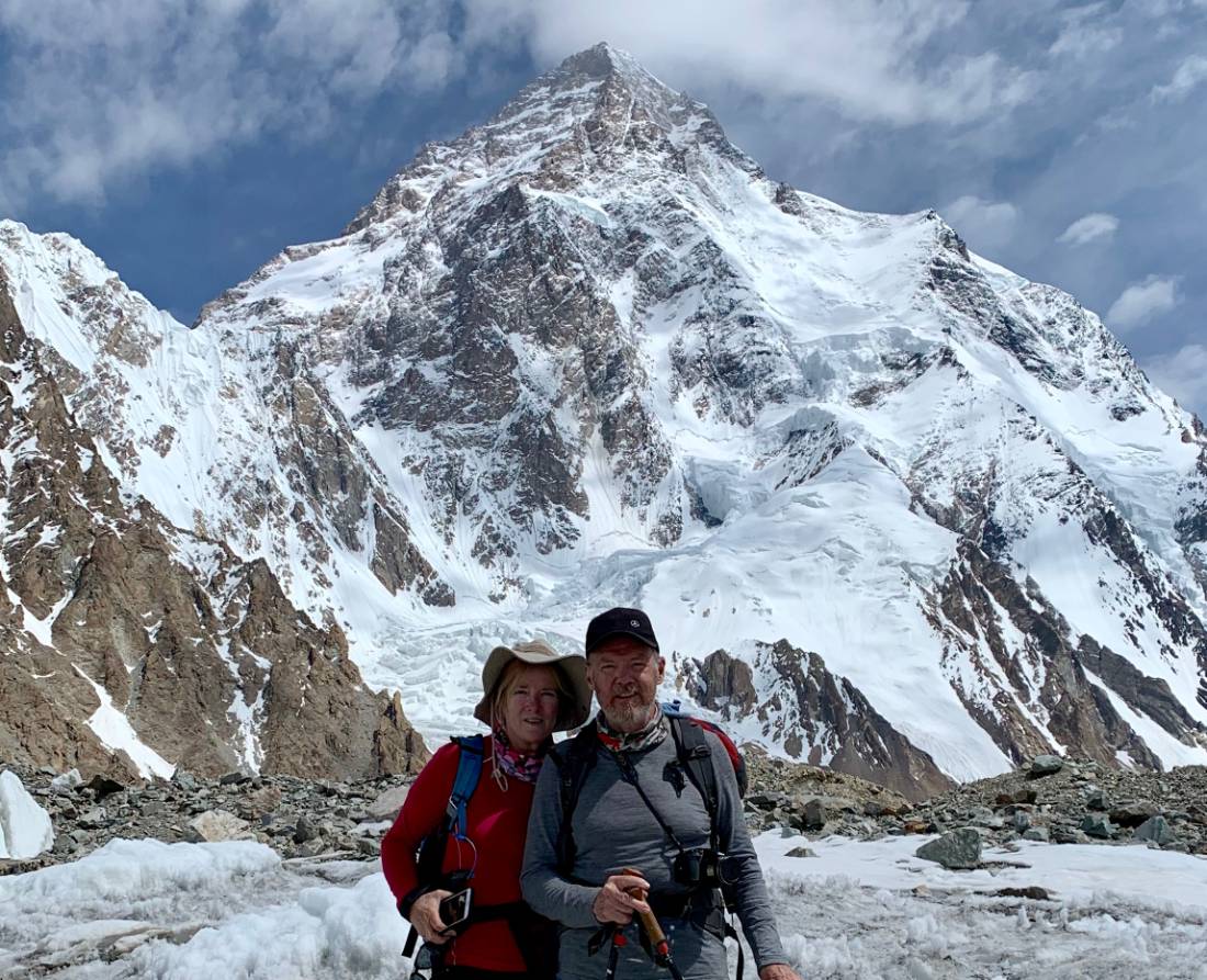 In front of K2, the world's second highest peak |  <i>Soren Kruse Ledet</i>
