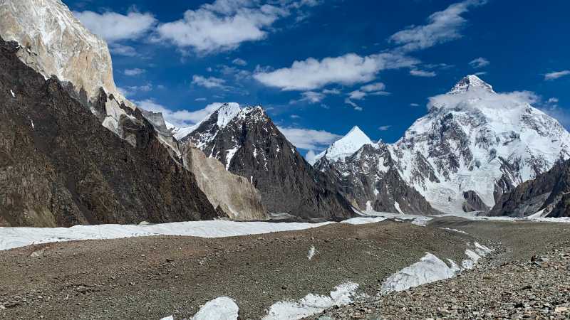 Pastore Peak, centre left behind the black peak | Soren Kruse Ledet