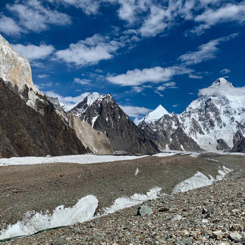 Pastore Peak, centre left behind the black peak | Soren Kruse Ledet