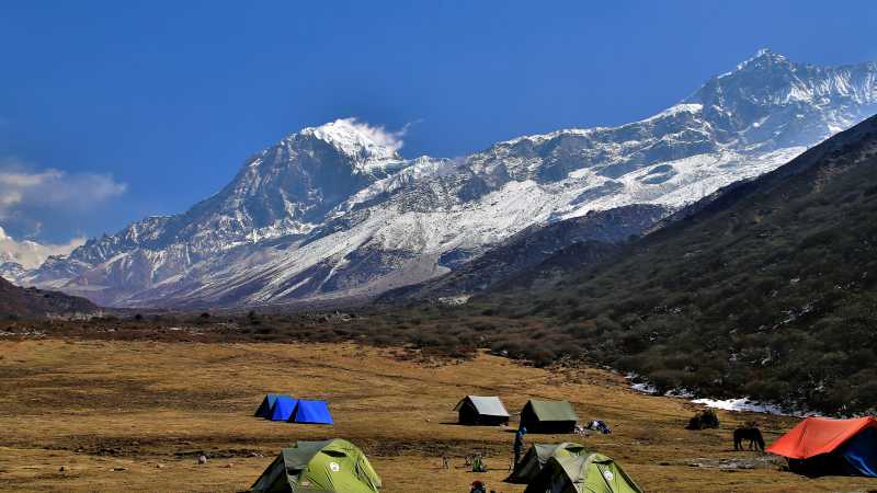 Views from Dzongri towards the Kanchenjunga range