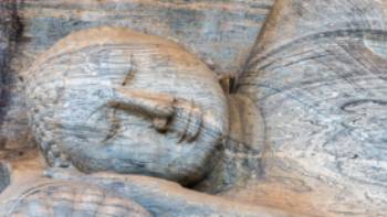 The reclining Buddha statue at Polonnaruwa