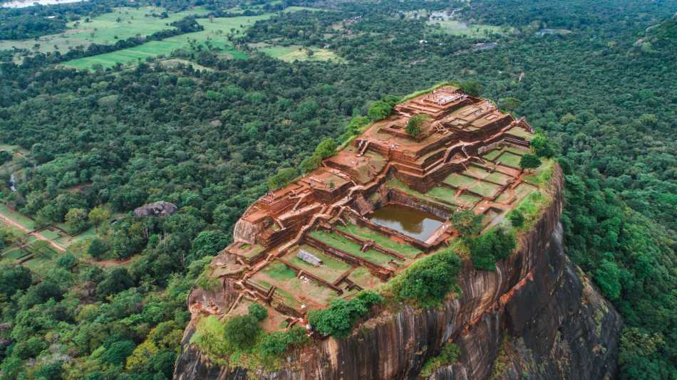 The impressive Sigiriya Fortress (Lion's Rock) in Sri Lanka