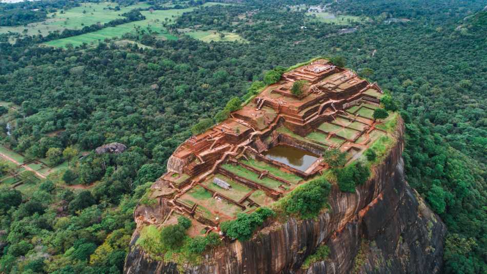 The impressive Sigiriya Fortress (Lion's Rock) in Sri Lanka