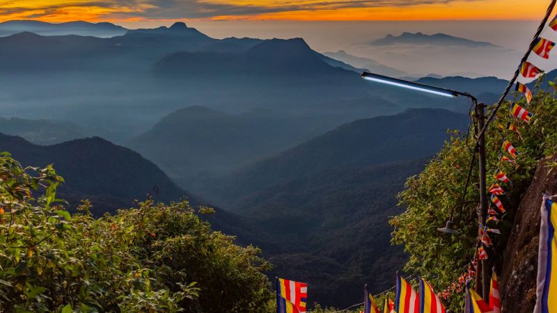 View from Adam's Peak in Sri Lanka - Sri Lanka Adventure, Sri Lanka