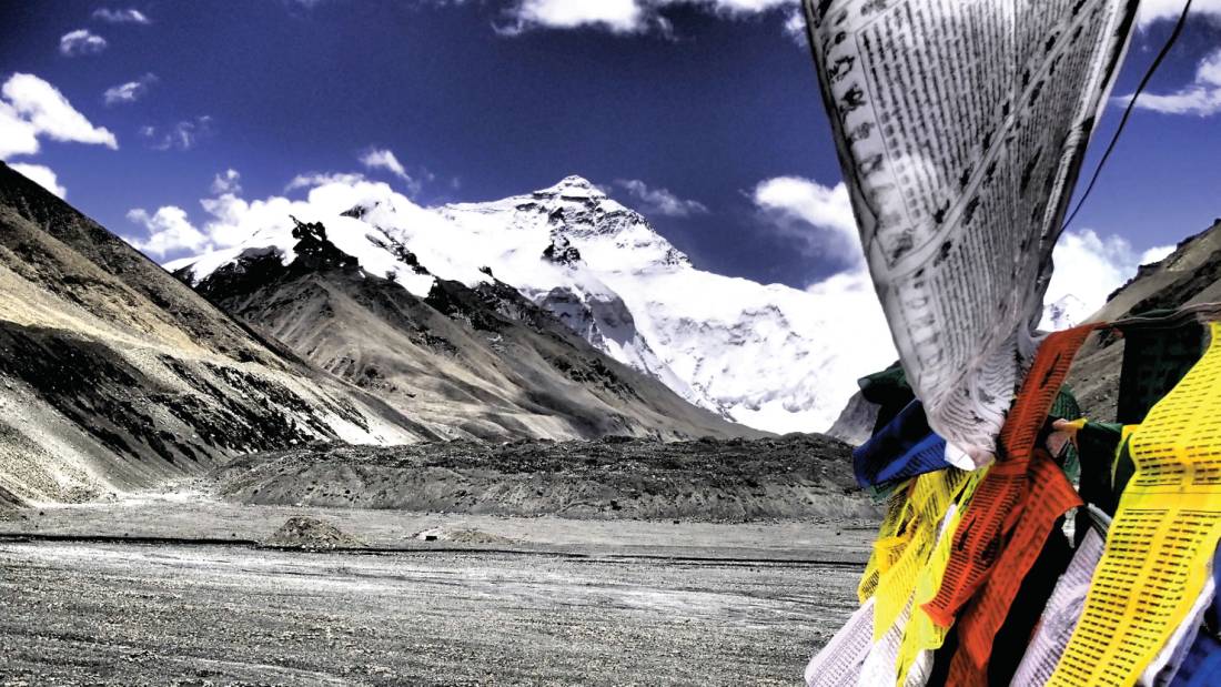 Views across Rongbuk Glacier to the Northface of Mt Everest |  <i>Bas Kruisselbrink</i>