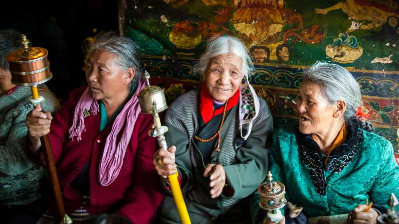 Elderly Tibetan women | Richard I'Anson