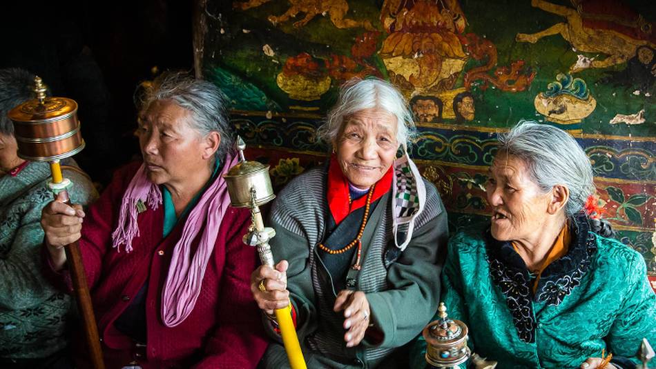 Elderly Tibetan women | Richard I'Anson