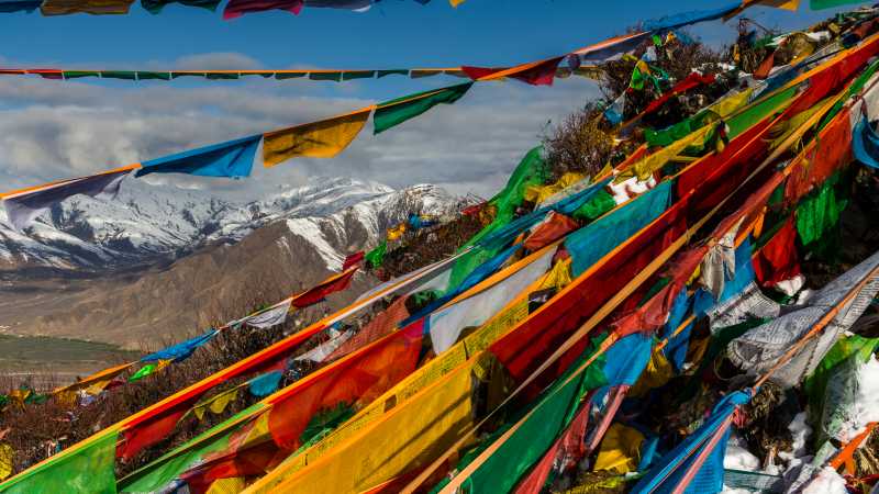 Stunning views across the Tibetan mountain range | Richard I'Anson