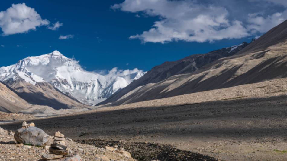 Mt Everest from the Tibetan side