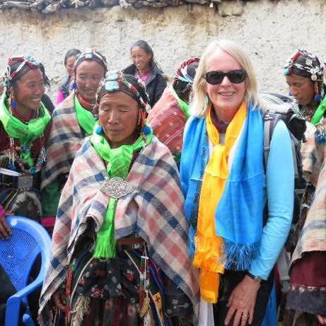 Special meetings with the local villagers is all part of the experience on our Upper Mustang Pony Trek escorted by Margie Thomas | Margie Thomas
