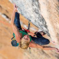 Monique Forestier, climbing escort for our 'On the Rocks' climbing series |  <i>Simon Carter</i>