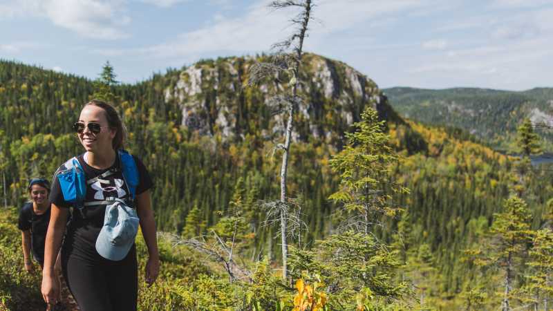 Hiking the optional Mont Du Four trail, Charlevoix | Tourisme Charlevoix, BESIDE