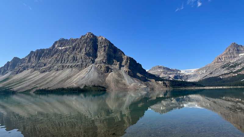 View from the trail on Bow Lake, Banff National Park | Kalaya Mckenzie