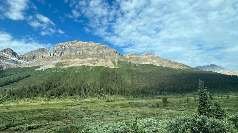 The scenery along the Icefields Parkway near Banff | Kalaya Mckenzie