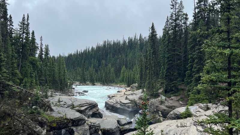 The Mistaya River formed this narrow canyon on its way to the North Saskatchewan River | Kalaya Mckenzie