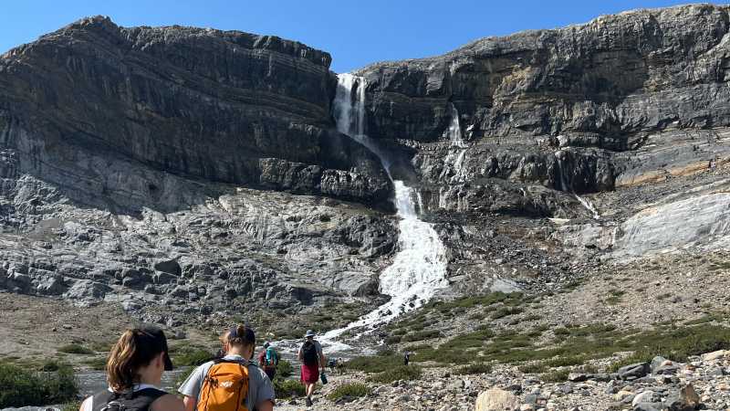 Hiking from Bow Lake towards Bow Glacier Falls | Kalaya Mckenzie