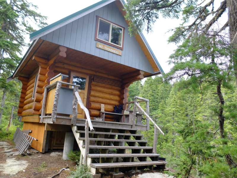 Mount Troubridge Hut is a fully enclosed, four-season cabin