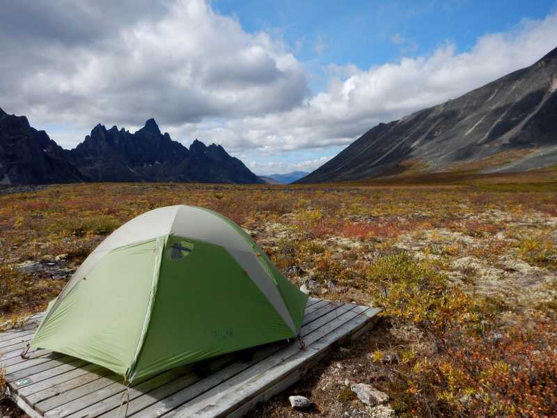 Camping in the Tombstone Range